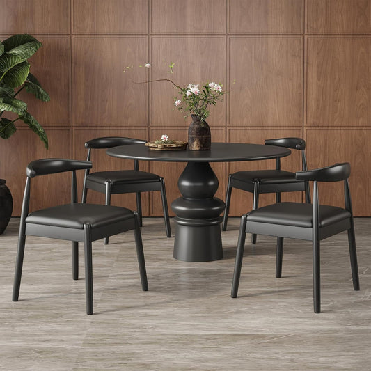 STARY Set of 4 Dining Chairs, Mid-Century Modern Kitchen and Dining Chairs for Dining Room, Dining Table Chairs with Solid Wood Legs